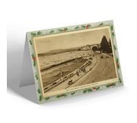CHRISTMAS NOTELET - Vintage Devon - The Inner Beach Looking West, Exmouth