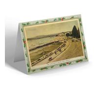 CHRISTMAS NOTELET - Vintage Devon - The Inner Beach Looking West, Exmouth (b)