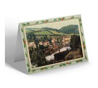 CHRISTMAS NOTELET - Vintage Devon - The Valley, Noss Mayo (b)