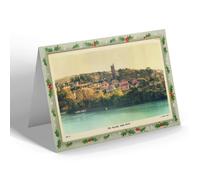 CHRISTMAS NOTELET - Vintage Devon - The Village, Noss Mayo (b)