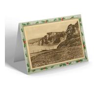 CHRISTMAS NOTELET - Vintage Devon - The White Cliff, Seaton
