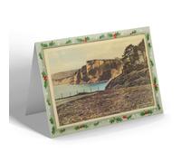 CHRISTMAS NOTELET - Vintage Devon - The White Cliff, Seaton (b)