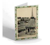 CHRISTMAS NOTELET - Vintage Devon - War Memorial and Playing Fields, Crediton