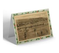 CHRISTMAS NOTELET - Vintage Dorset - Harbour Entrance, Lyme Regis