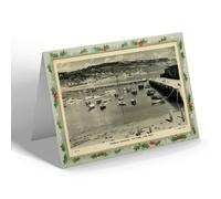 CHRISTMAS NOTELET - Vintage Dorset - Harbour Entrance, the Cobb, Lyme Regis