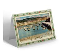 CHRISTMAS NOTELET - Vintage Dorset - Harbour Entrance, the Cobb, Lyme Regis (b)