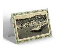 CHRISTMAS NOTELET - Vintage Dorset - Harbour Entrance to the Cobb, Lyme Regis