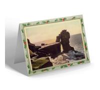 CHRISTMAS NOTELET - Vintage Dorset - Pulpit Rock, Portland (ac)
