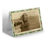 CHRISTMAS NOTELET - Vintage Dorset - Pulpit Rock, Portland (b)