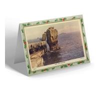 CHRISTMAS NOTELET - Vintage Dorset - Pulpit Rock, Portland (bc)