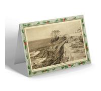 CHRISTMAS NOTELET - Vintage Dorset - Pulpit Rock, Portland Bill