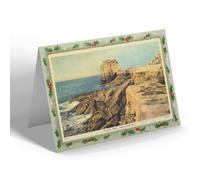 CHRISTMAS NOTELET - Vintage Dorset - Pulpit Rock, Portland Bill (b)
