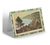 CHRISTMAS NOTELET - Vintage Dorset - Swanage. The Undercliff Walk (b)
