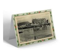 CHRISTMAS NOTELET - Vintage Dorset - The Harbour from Quayside, West Bay