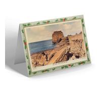 CHRISTMAS NOTELET - Vintage Dorset - The Pulpit Rock, Portland (ac)