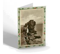 CHRISTMAS NOTELET - Vintage Dorset - The Pulpit Rock, Portland (b)