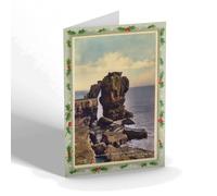 CHRISTMAS NOTELET - Vintage Dorset - The Pulpit Rock, Portland (bc)