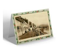 CHRISTMAS NOTELET - Vintage Dorset - The Walk, Lyme Regis