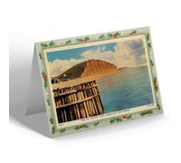 CHRISTMAS NOTELET - Vintage Dorset - West Bay Cliffs Looking East Nr Bridport (b)