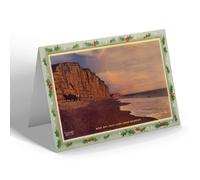 CHRISTMAS NOTELET - Vintage Dorset - West Bay, East Cliff, Near Bridport (b)