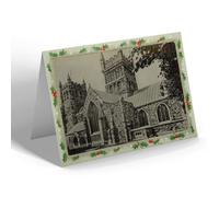 CHRISTMAS NOTELET - Vintage Dorset - Wimborne Minster (a)