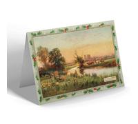 CHRISTMAS NOTELET - Vintage Dorset - Wimborne Minster (c)