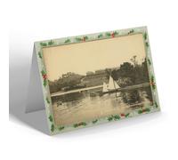 CHRISTMAS NOTELET - Vintage Durham - South Shields. The Lake, South Marine Park