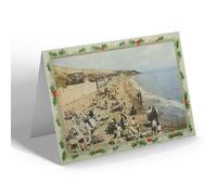 CHRISTMAS NOTELET - Vintage Essex - Lilley Farm Beach, Near Holland-on-Sea (b)