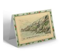 CHRISTMAS NOTELET - Vintage Essex - The Cliffs and Sands, Holland-on-Sea (b)