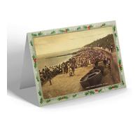 CHRISTMAS NOTELET - Vintage Essex - West Beach, Clacton-on-Sea (ac)
