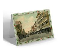 CHRISTMAS NOTELET - Vintage Florida USA - Jacksonville. Bay Street, W from Ocean St