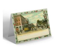 CHRISTMAS NOTELET - Vintage Florida USA - Tampa. Franklin Street, Looking North
