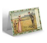 CHRISTMAS NOTELET - Vintage Golf - A Last Resort