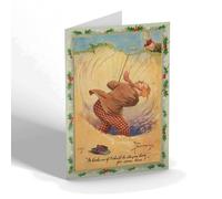 CHRISTMAS NOTELET - Vintage Golf - It Looks As If I Shall Be Staying For Some Time!