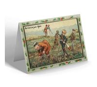 CHRISTMAS NOTELET - Vintage Golf - Not Lost, But Gone Before