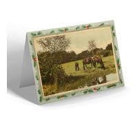 CHRISTMAS NOTELET - Vintage Hampshire - Forest Ponies Near Brockenhurst