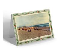 CHRISTMAS NOTELET - Vintage Hampshire - The Beach, Hayling Island (b)