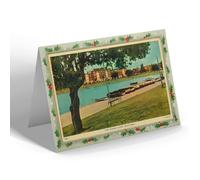 CHRISTMAS NOTELET - Vintage Hampshire - The Canoe Lake, Southsea