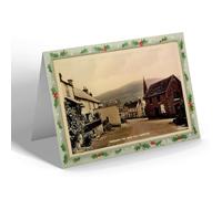 CHRISTMAS NOTELET - Vintage Herefordshire - Grosmont and Craig Hill, Hereford (b)