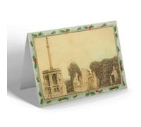 CHRISTMAS NOTELET - Vintage Herefordshire - Hereford Blackfriars Cross & Monastery b