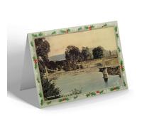 CHRISTMAS NOTELET - Vintage Herefordshire - Hereford. The Victoria Bridge (b)