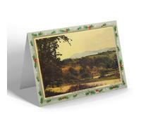 CHRISTMAS NOTELET - Vintage Herefordshire - The Malverns from the Downs, Bringsty b