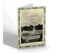CHRISTMAS NOTELET - Vintage Hertfordshire - Queen's Fountain, Welwyn Garden City (a)