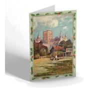 CHRISTMAS NOTELET - Vintage Hertfordshire - St. Albans. The Abbey (b)