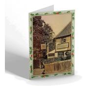 CHRISTMAS NOTELET - Vintage Hertfordshire - The Fighting Cocks, St. Albans (bc)