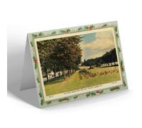 CHRISTMAS NOTELET - Vintage Hertfordshire - White Bridge from Park Way, Welwyn GC b