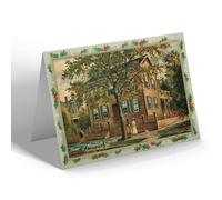 CHRISTMAS NOTELET - Vintage Illinois USA - Home of Abraham Lincoln. Springfield