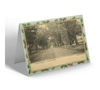 CHRISTMAS NOTELET - Vintage Illinois USA - Jacksonville. West State Street (a)