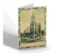 CHRISTMAS NOTELET - Vintage Illinois USA - Quincy. Vermont Street M E Church