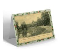 CHRISTMAS NOTELET - Vintage Indiana USA - Richmond. Edge of Lake, Glen Park